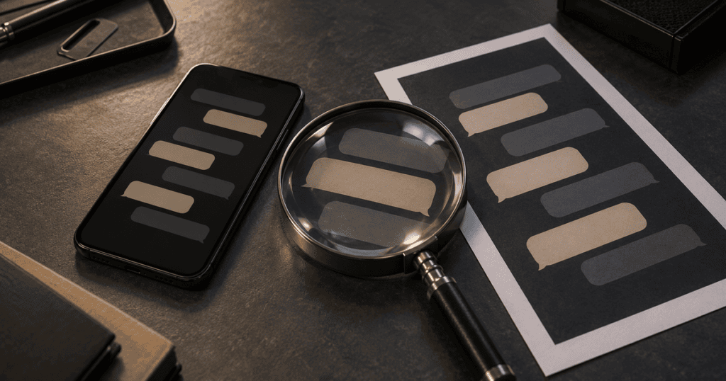 Falske chatbilleder: verifikation mod kildeenheden og appens database