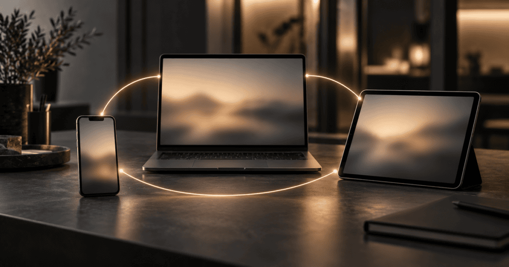 Synkronisering mellem Apple-enheder: når sporet stammer fra en anden enhed